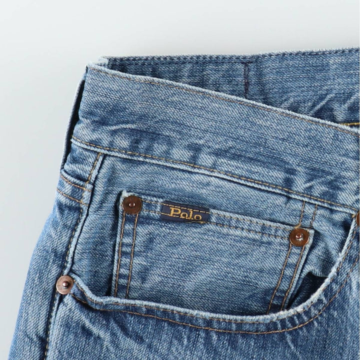 Ralph Lauren POLO RALPH LAUREN men's tapered denim pants, size W37 cotton blue type Vintage Second Hand