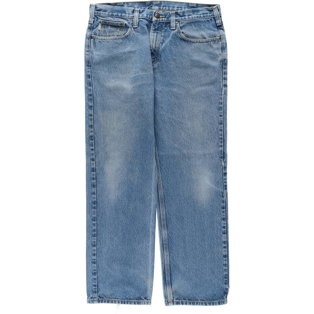Carhartt Relaxed Fit Straight Denim Pants, Men's W37 (approx.) cotton blue type Vintage Second Hand