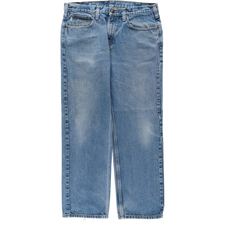Carhartt Relaxed Fit Straight Denim Pants, Men's W37 (approx.) cotton blue type Vintage Second Hand