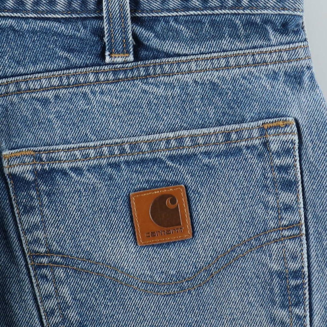 Carhartt Relaxed Fit Straight Denim Pants, Men's W37 (approx.) cotton blue type Vintage Second Hand