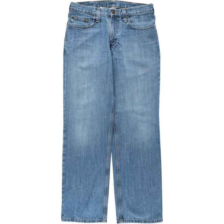 Carhartt Straight Denim Pants for Men, W34 equivalent cotton blue type Vintage Second Hand