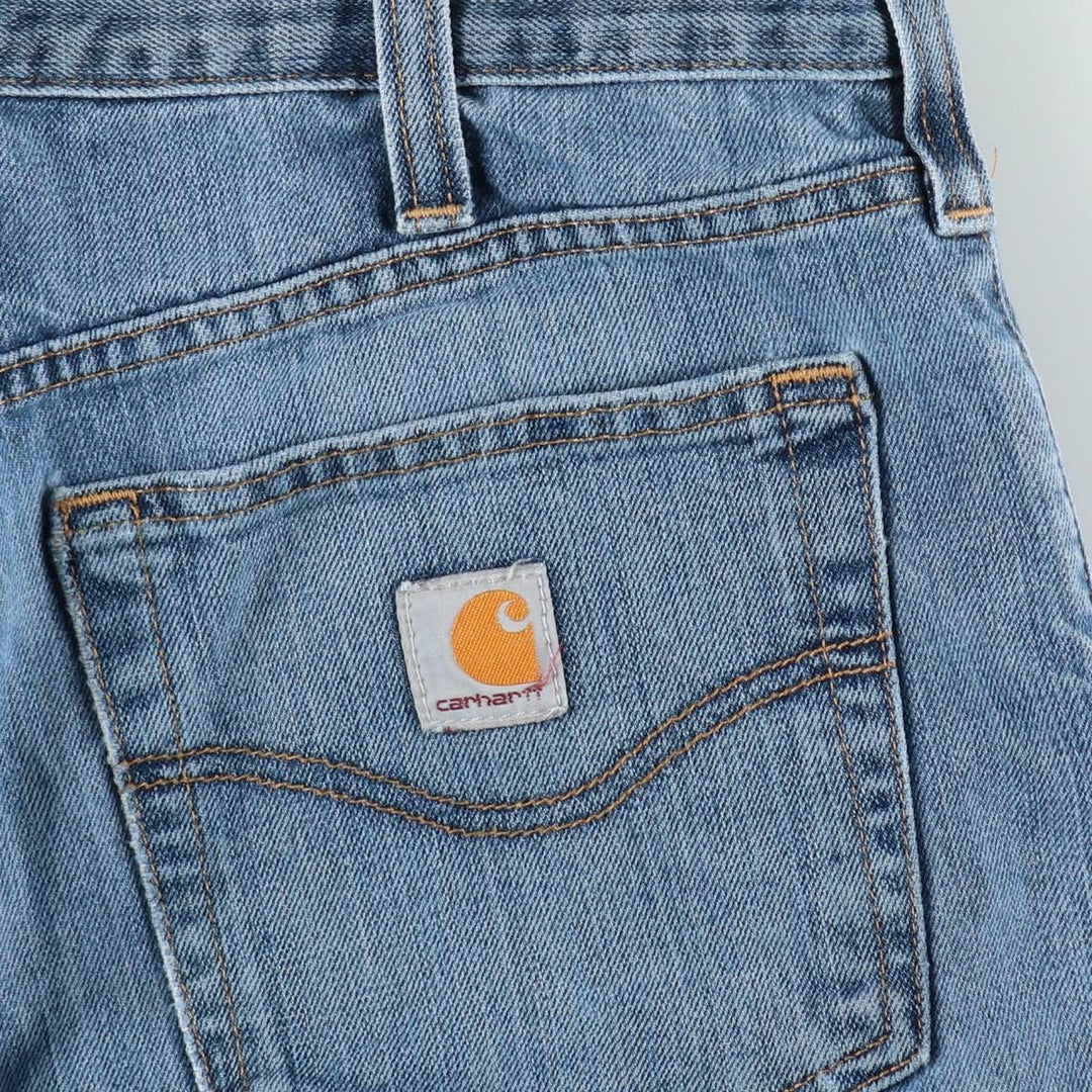 Carhartt Straight Denim Pants for Men, W34 equivalent cotton blue type Vintage Second Hand