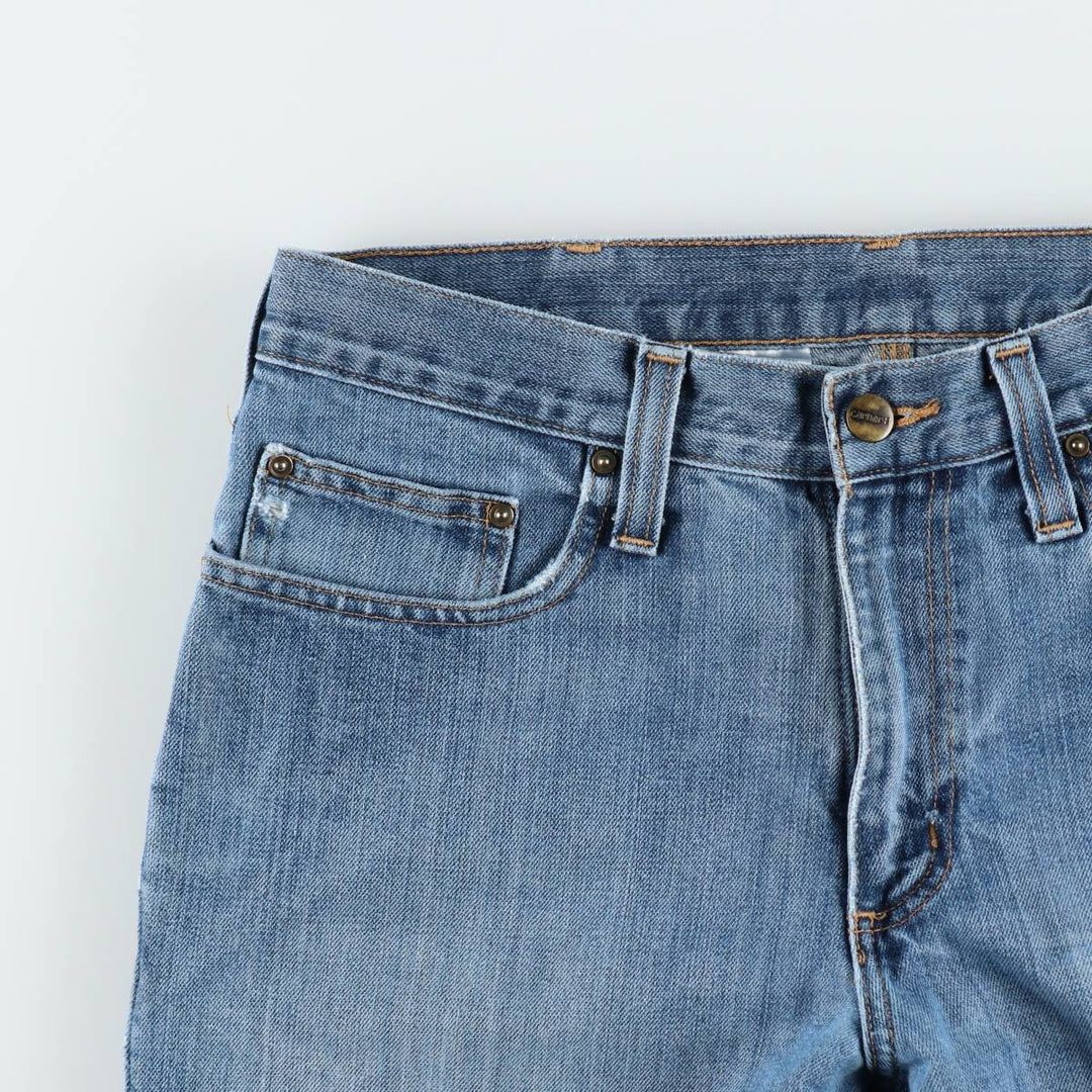 Carhartt Straight Denim Pants for Men, W34 equivalent cotton blue type Vintage Second Hand