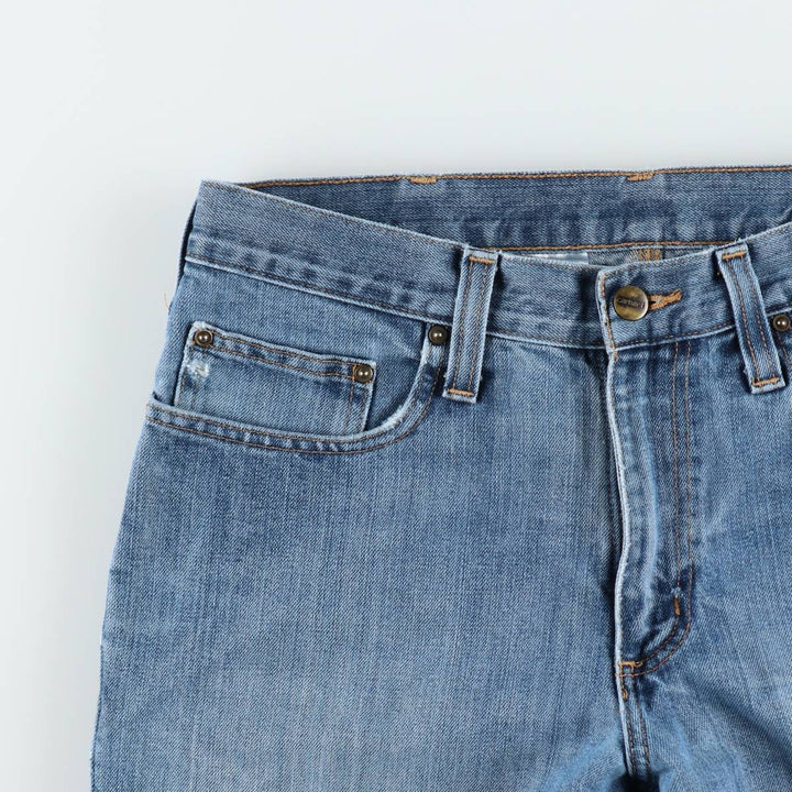 Carhartt Straight Denim Pants for Men, W34 equivalent cotton blue type Vintage Second Hand