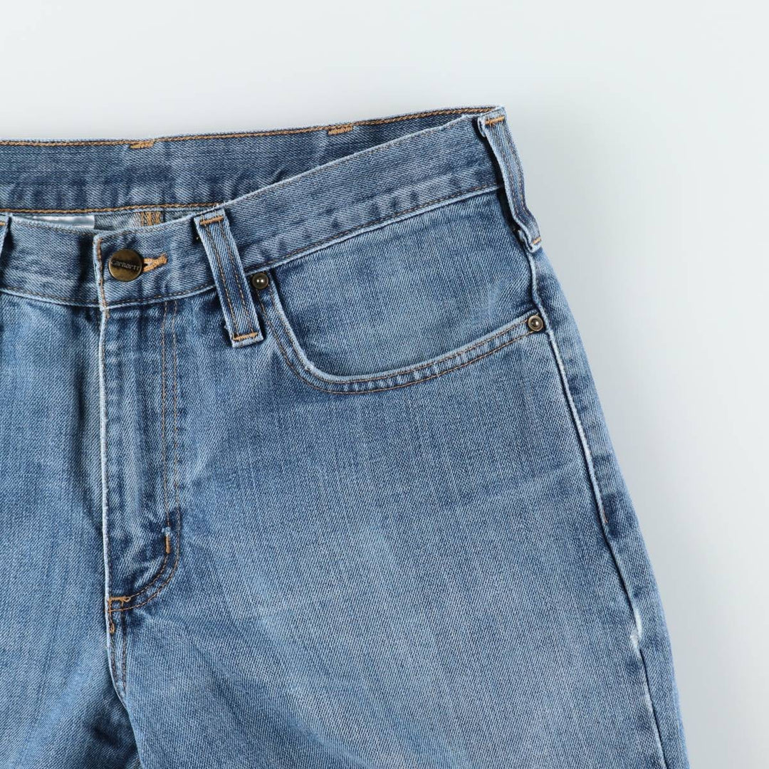 Carhartt Straight Denim Pants for Men, W34 equivalent cotton blue type Vintage Second Hand