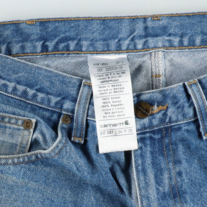 Carhartt Tapered Denim Pants for Men, W36 cotton blue type Vintage Second Hand