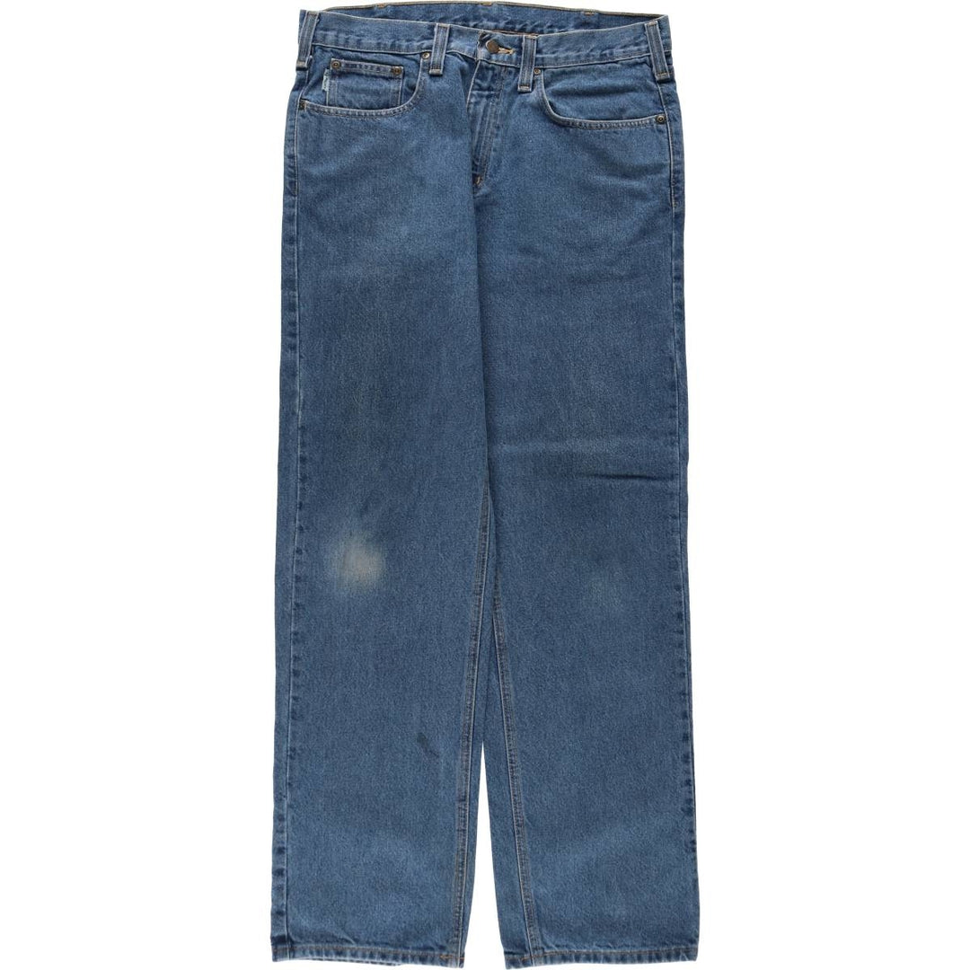 Carhartt Relaxed Fit Tapered Denim Pants, Men's W36 (approx.) cotton blue type Vintage Second Hand