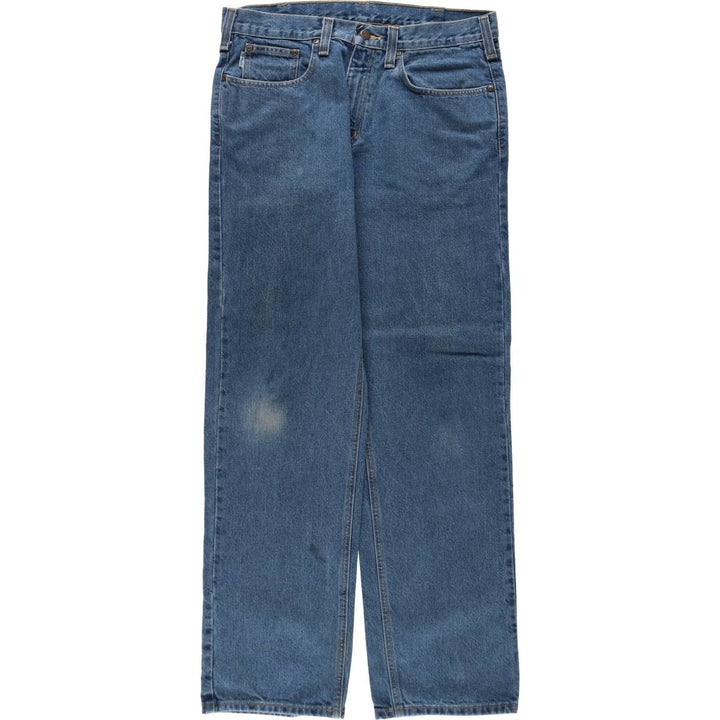 Carhartt Relaxed Fit Tapered Denim Pants, Men's W36 (approx.) cotton blue type Vintage Second Hand