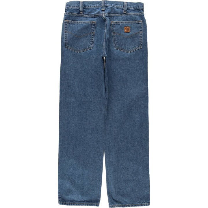 Carhartt Relaxed Fit Tapered Denim Pants, Men's W36 (approx.) cotton blue type Vintage Second Hand