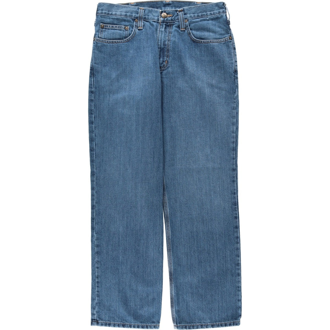 Carhartt Tapered Denim Pants for Men, W32 equivalent cotton blue type Vintage Second Hand
