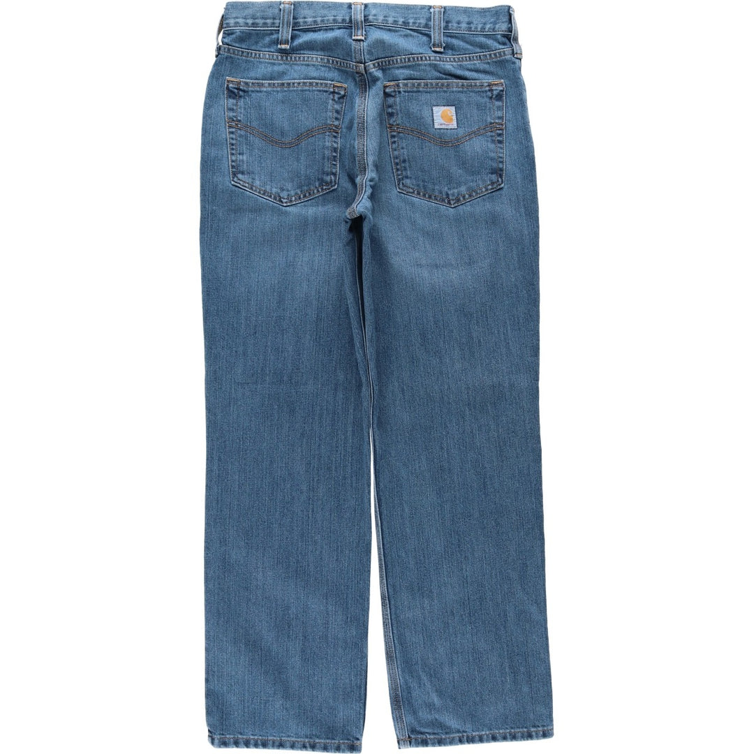 Carhartt Tapered Denim Pants for Men, W32 equivalent cotton blue type Vintage Second Hand