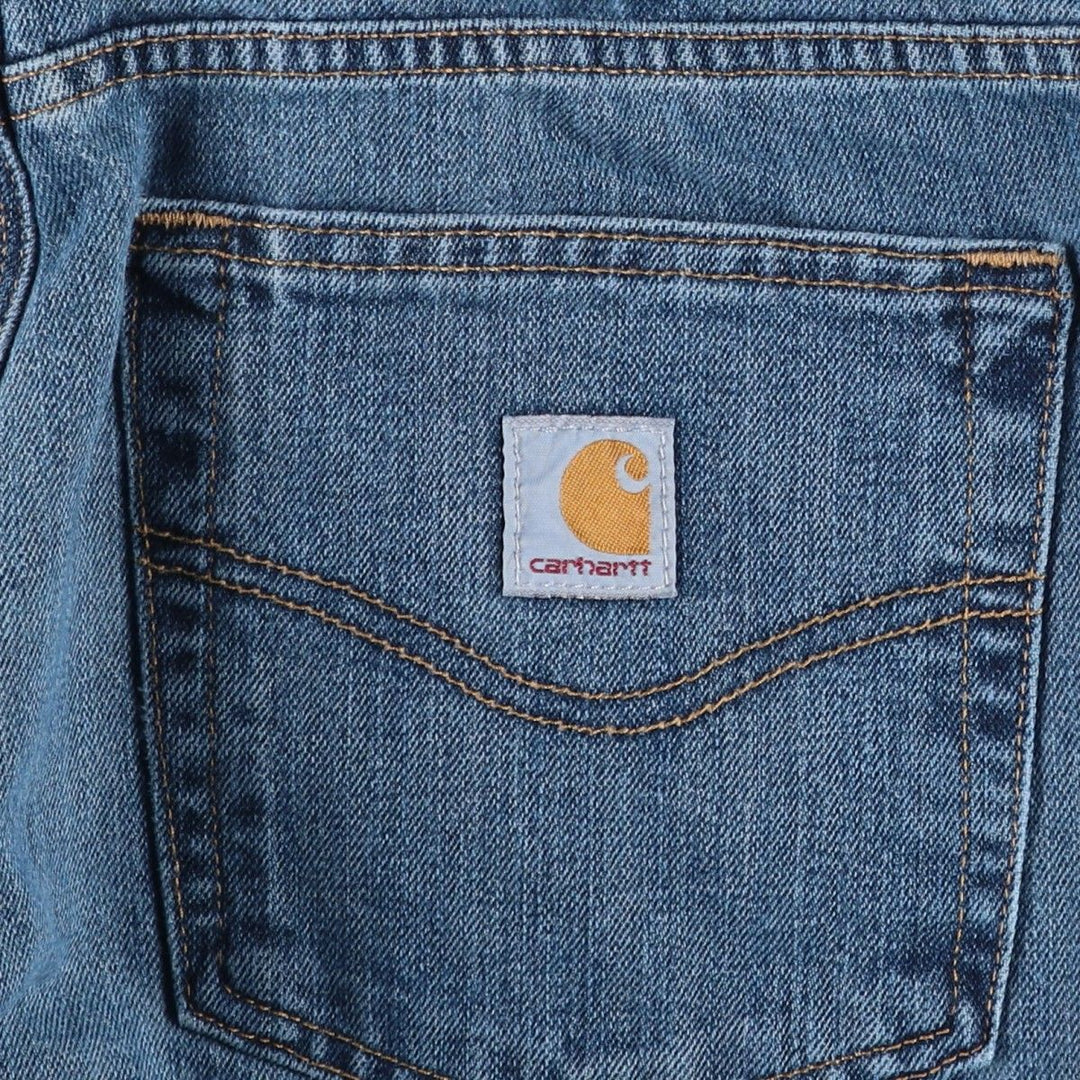 Carhartt Tapered Denim Pants for Men, W32 equivalent cotton blue type Vintage Second Hand