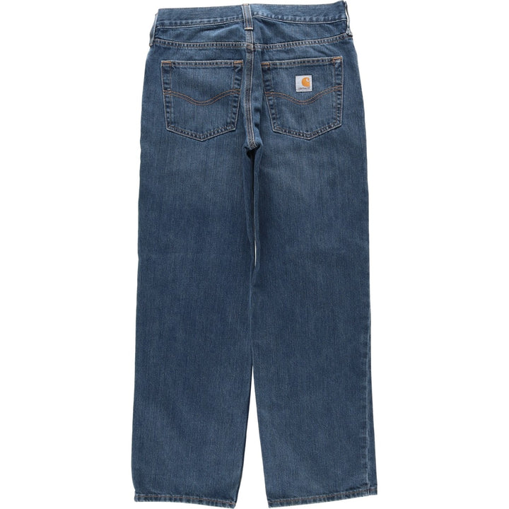 Carhartt Relaxed Fit Straight Denim Pants for Men, W31 equivalent cotton blue type Vintage Second Hand