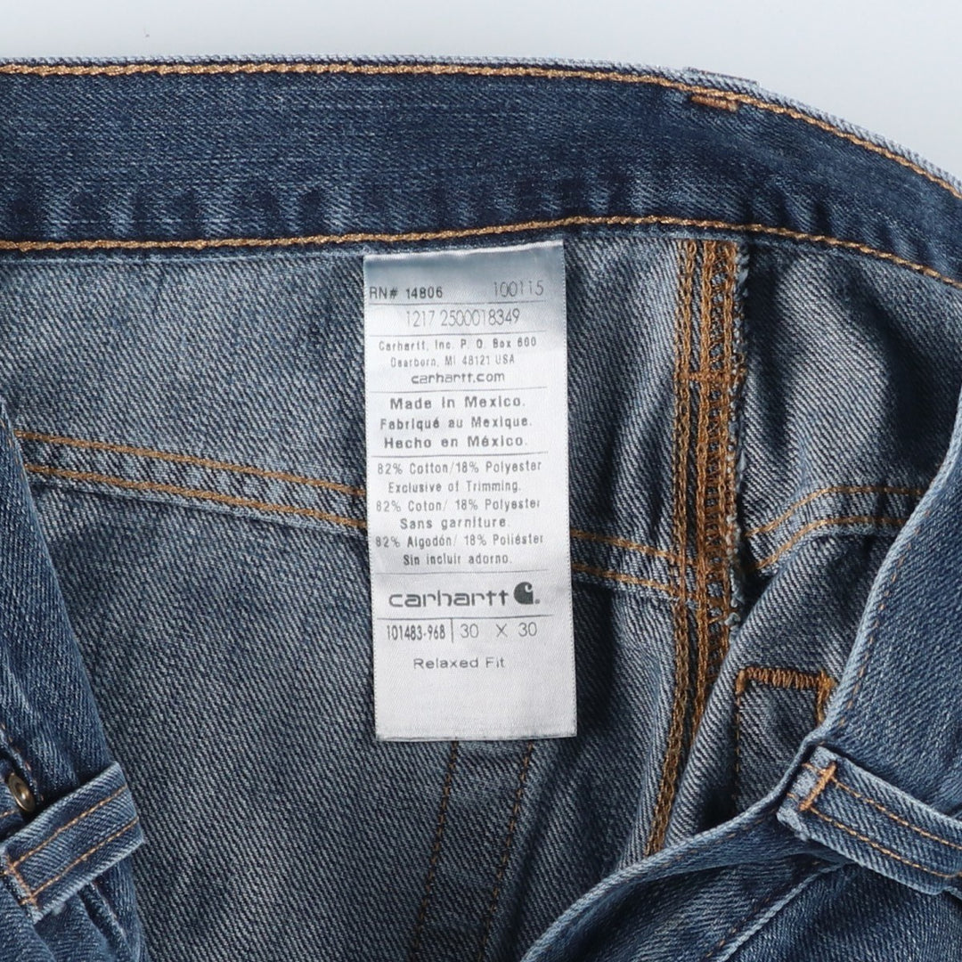 Carhartt Relaxed Fit Straight Denim Pants for Men, W31 equivalent cotton blue type Vintage Second Hand