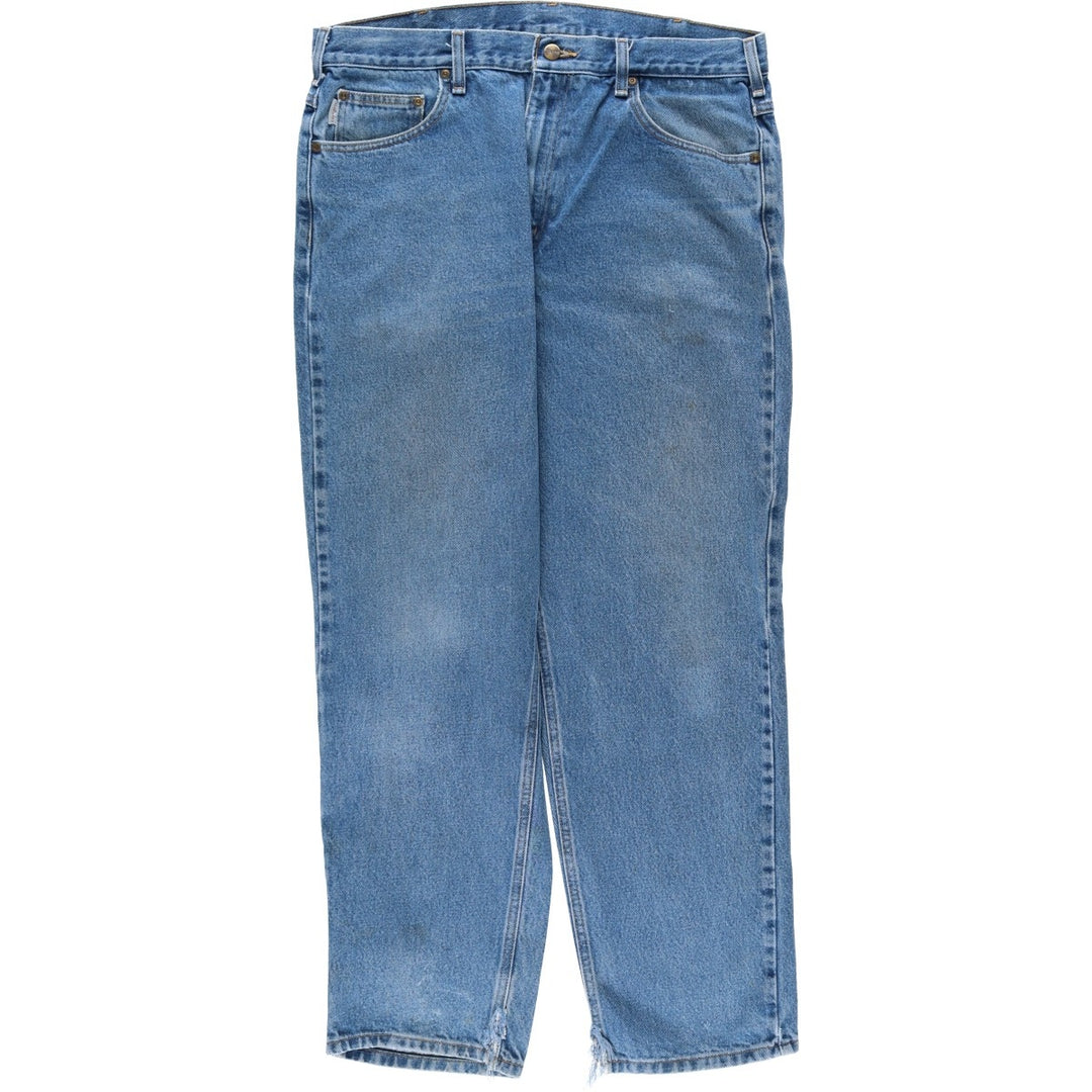 Carhartt Relaxed Fit Tapered Denim Pants for Men, W36 cotton blue type Vintage Second Hand