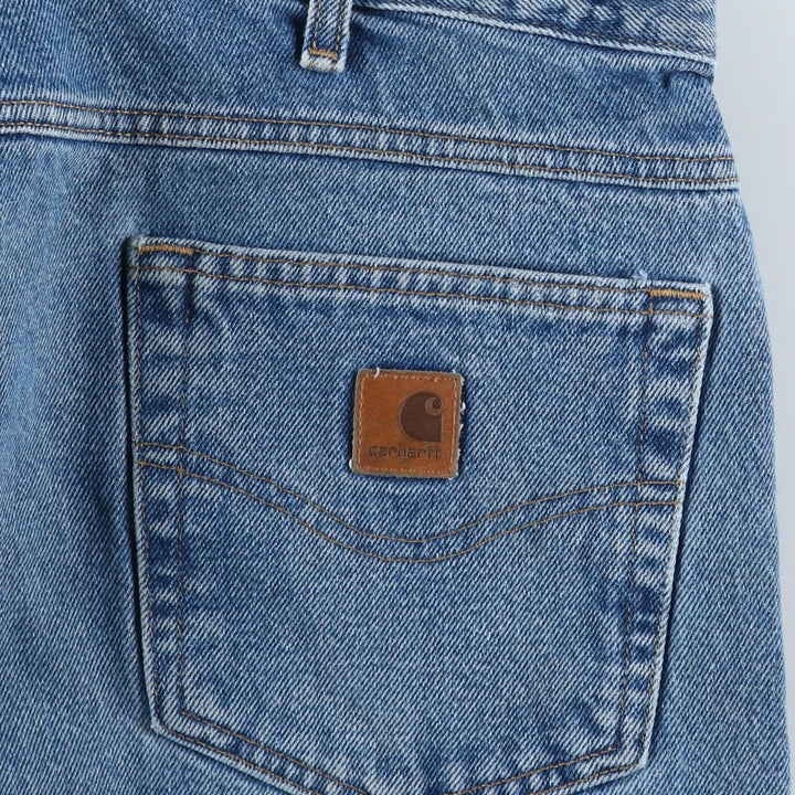 Carhartt Relaxed Fit Tapered Denim Pants for Men, W36 cotton blue type Vintage Second Hand