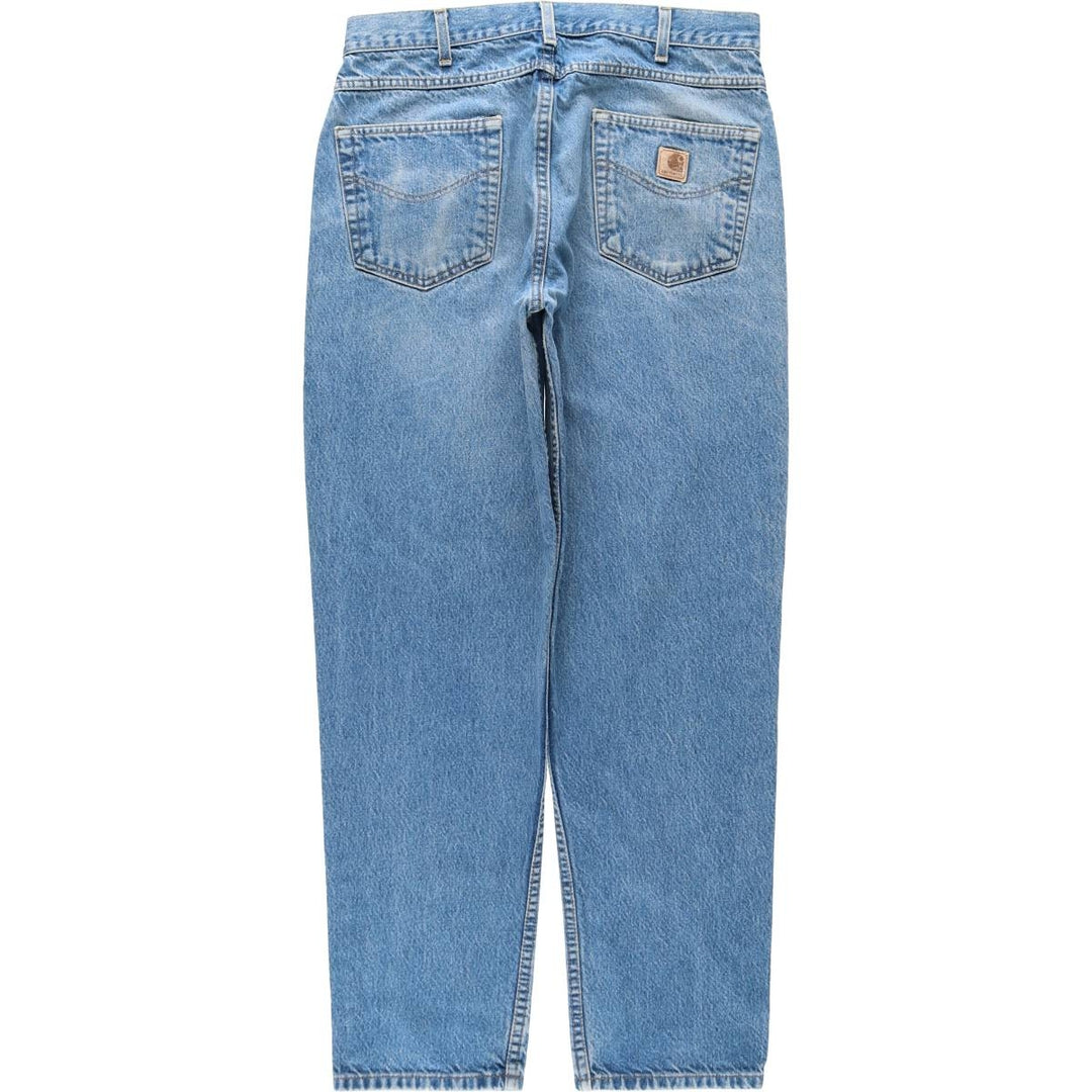 Carhartt Tapered Denim Pants for Men, W34 equivalent unclear blue type Vintage Second Hand