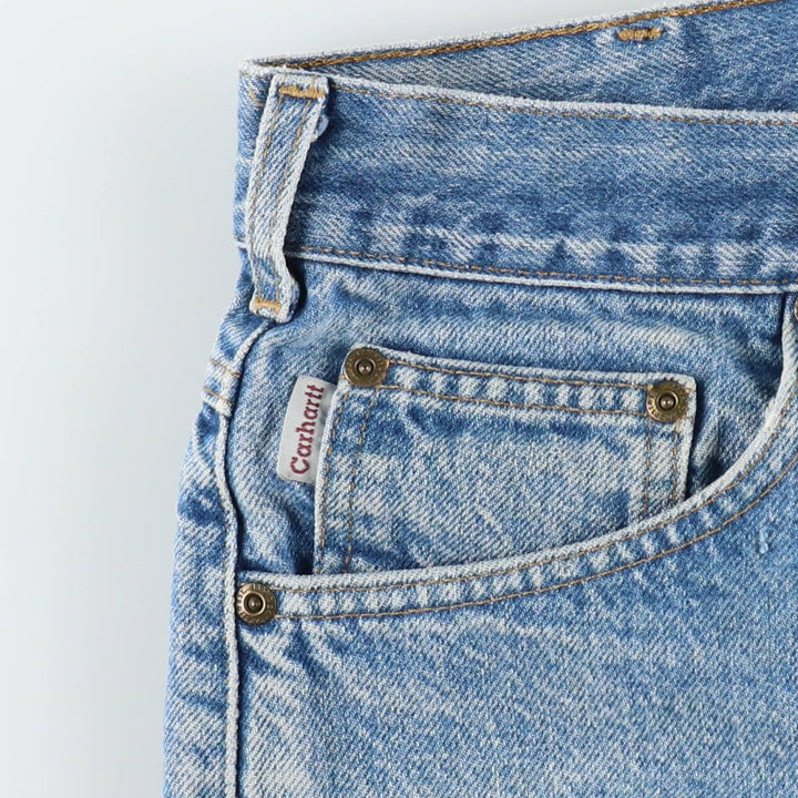 Carhartt Tapered Denim Pants for Men, W34 equivalent unclear blue type Vintage Second Hand