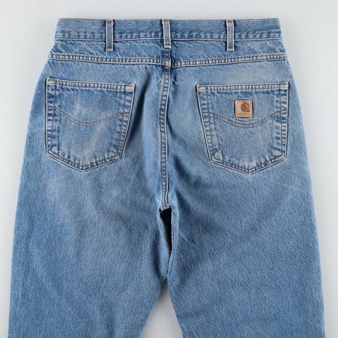 Carhartt Tapered Denim Pants for Men, W34 equivalent unclear blue type Vintage Second Hand