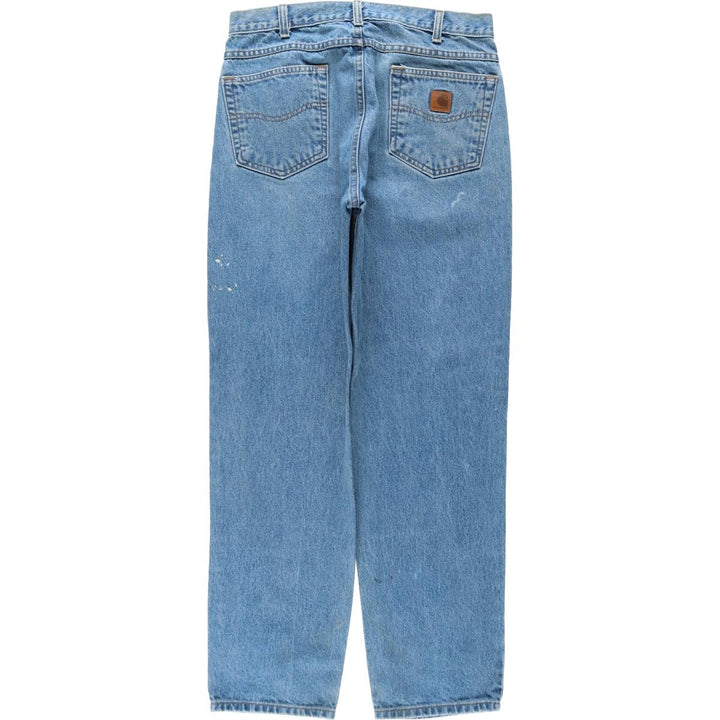 Carhartt Relaxed Fit Tapered Denim Pants for Men, W35 cotton blue type Vintage Second Hand
