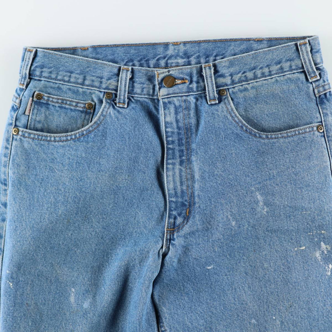 Carhartt Relaxed Fit Tapered Denim Pants for Men, W35 cotton blue type Vintage Second Hand