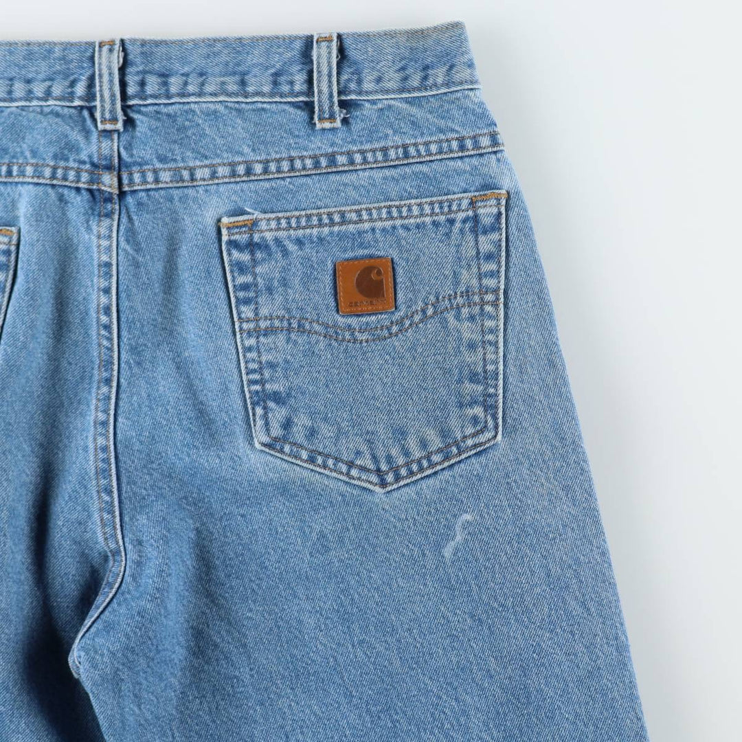 Carhartt Relaxed Fit Tapered Denim Pants for Men, W35 cotton blue type Vintage Second Hand