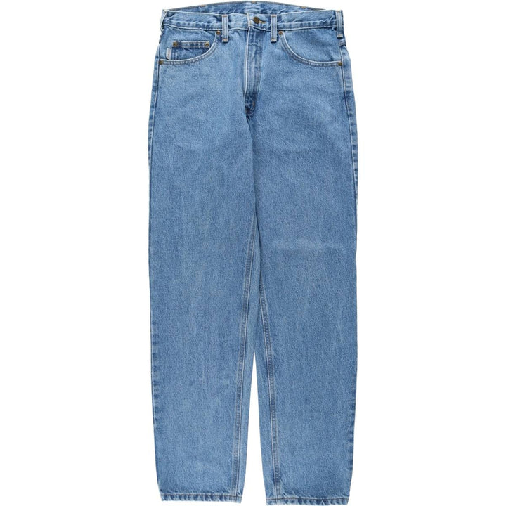 Carhartt Relaxed Fit Tapered Denim Pants for Men, W33 equivalent cotton blue type Vintage Second Hand