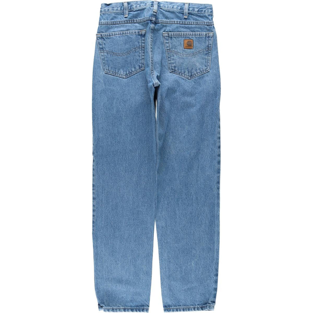Carhartt Relaxed Fit Tapered Denim Pants for Men, W33 equivalent cotton blue type Vintage Second Hand