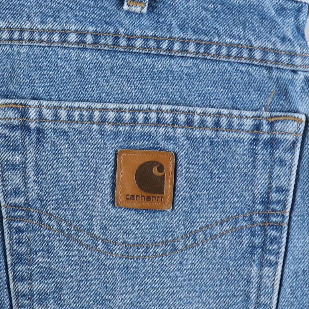 Carhartt Relaxed Fit Tapered Denim Pants for Men, W33 equivalent cotton blue type Vintage Second Hand