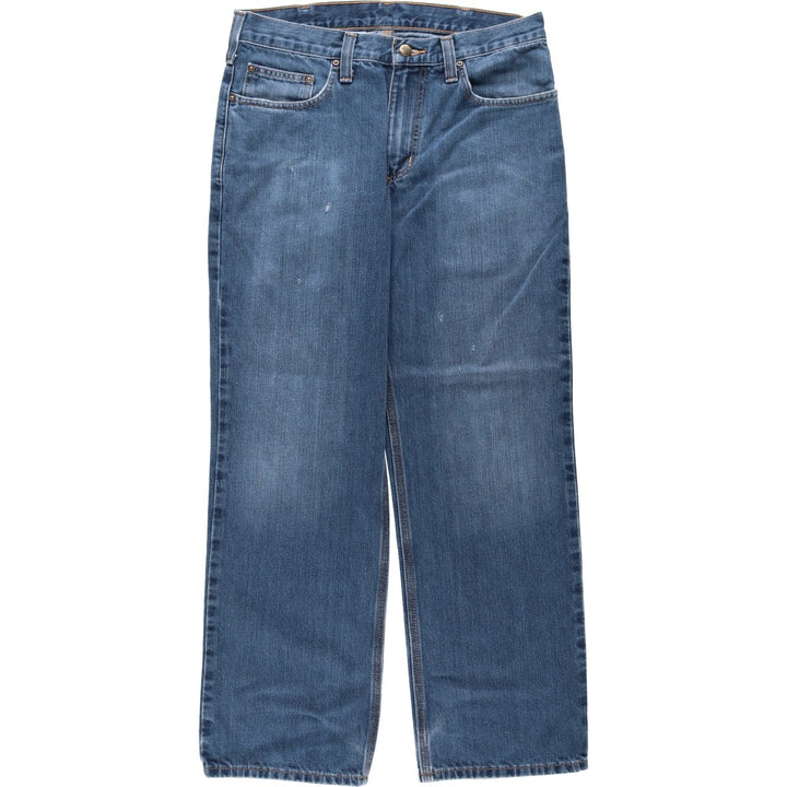Carhartt Relaxed Fit Straight Denim Pants for Men, W33 cotton blue type Vintage Second Hand