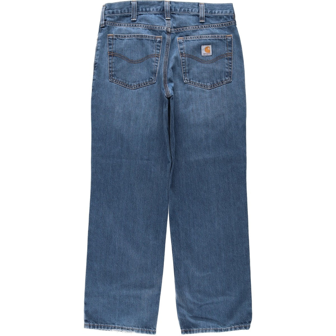 Carhartt Relaxed Fit Straight Denim Pants for Men, W33 cotton blue type Vintage Second Hand