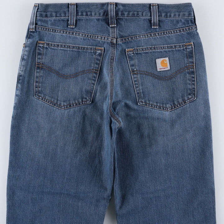 Carhartt Relaxed Fit Straight Denim Pants for Men, W33 cotton blue type Vintage Second Hand