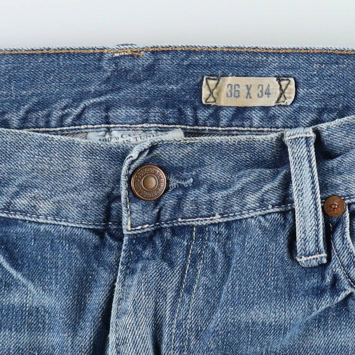 Ralph Lauren POLO RALPH LAUREN Men's Straight Denim Pants, Size W38 cotton blue type Vintage Second Hand