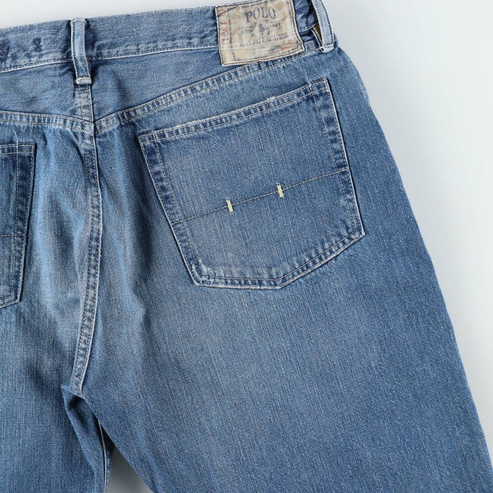 Ralph Lauren POLO RALPH LAUREN Men's Straight Denim Pants, Size W38 cotton blue type Vintage Second Hand