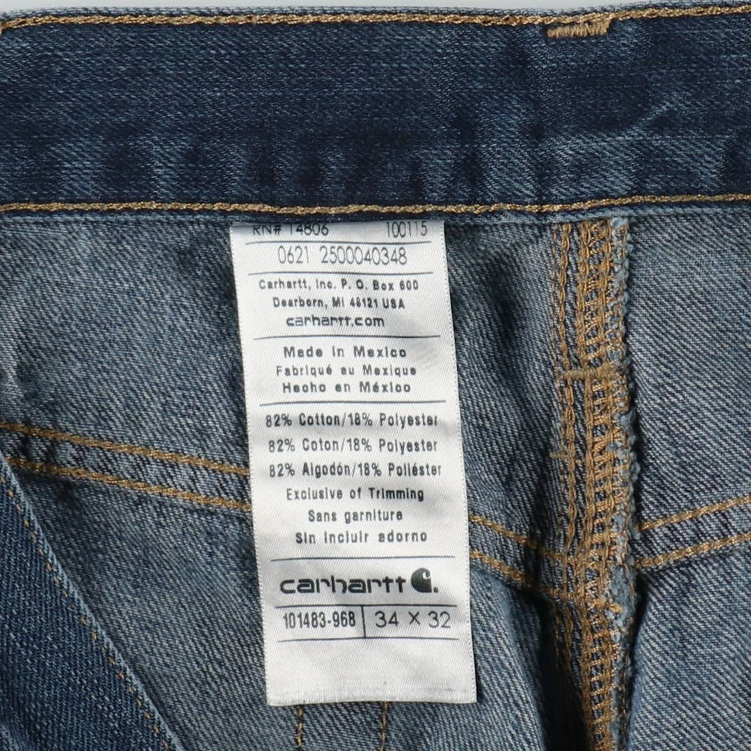 Carhartt Tapered Denim Pants for Men, W34 equivalent cotton blue type Vintage Second Hand