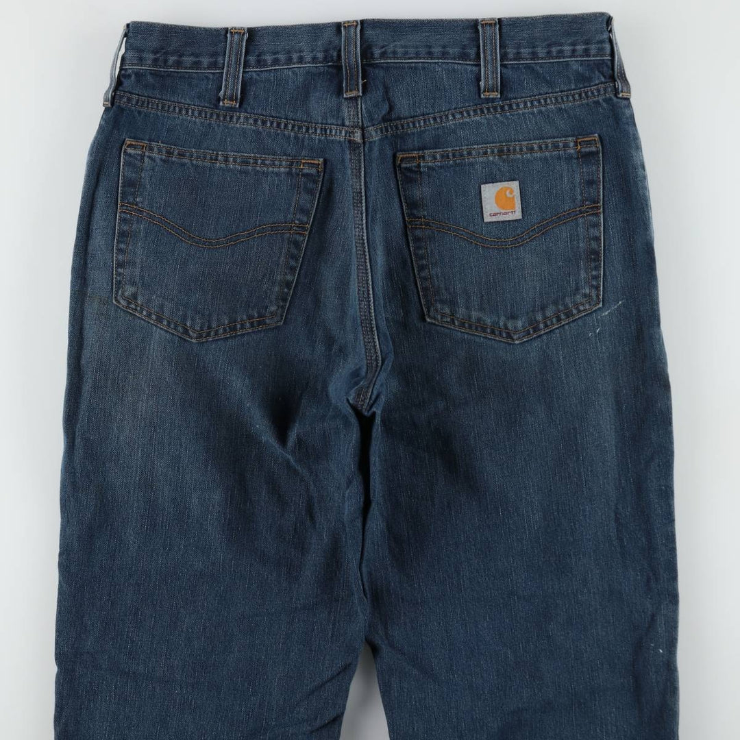 Carhartt Tapered Denim Pants for Men, W34 equivalent cotton blue type Vintage Second Hand