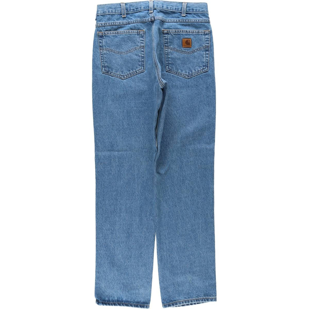Carhartt Tapered Denim Pants for Men, W33 equivalent cotton blue type Vintage Second Hand