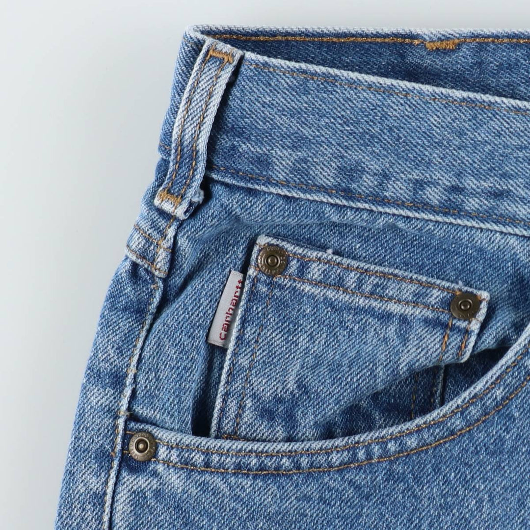 Carhartt Tapered Denim Pants for Men, W33 equivalent cotton blue type Vintage Second Hand