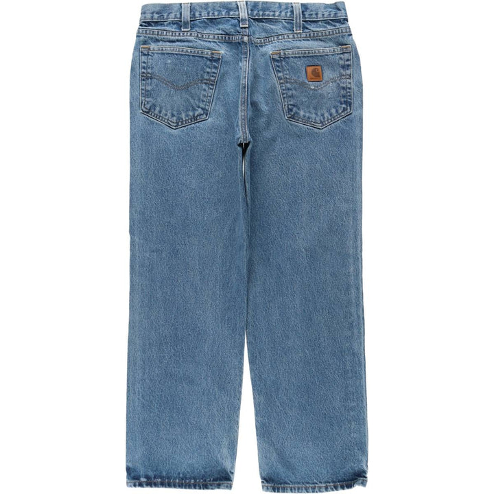 Carhartt Relaxed Fit Straight Denim Pants for Men, W34 equivalent cotton blue type Vintage Second Hand