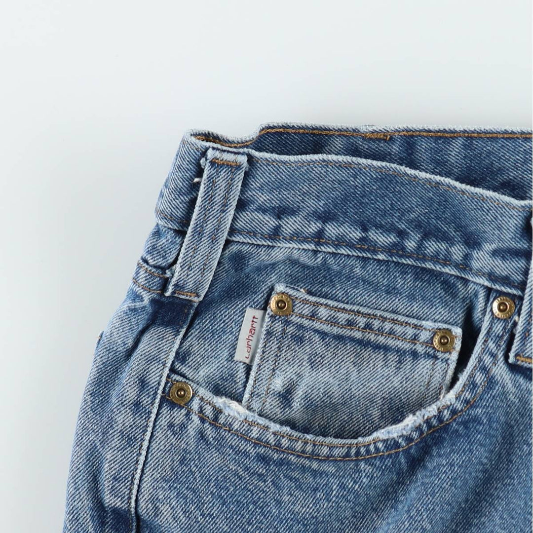 Carhartt Relaxed Fit Straight Denim Pants for Men, W34 equivalent cotton blue type Vintage Second Hand