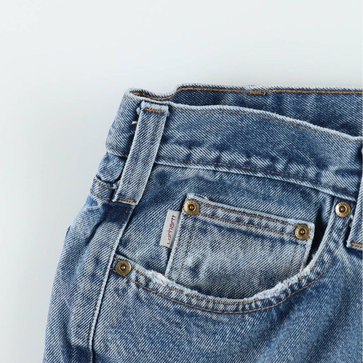 Carhartt Relaxed Fit Straight Denim Pants for Men, W34 equivalent cotton blue type Vintage Second Hand
