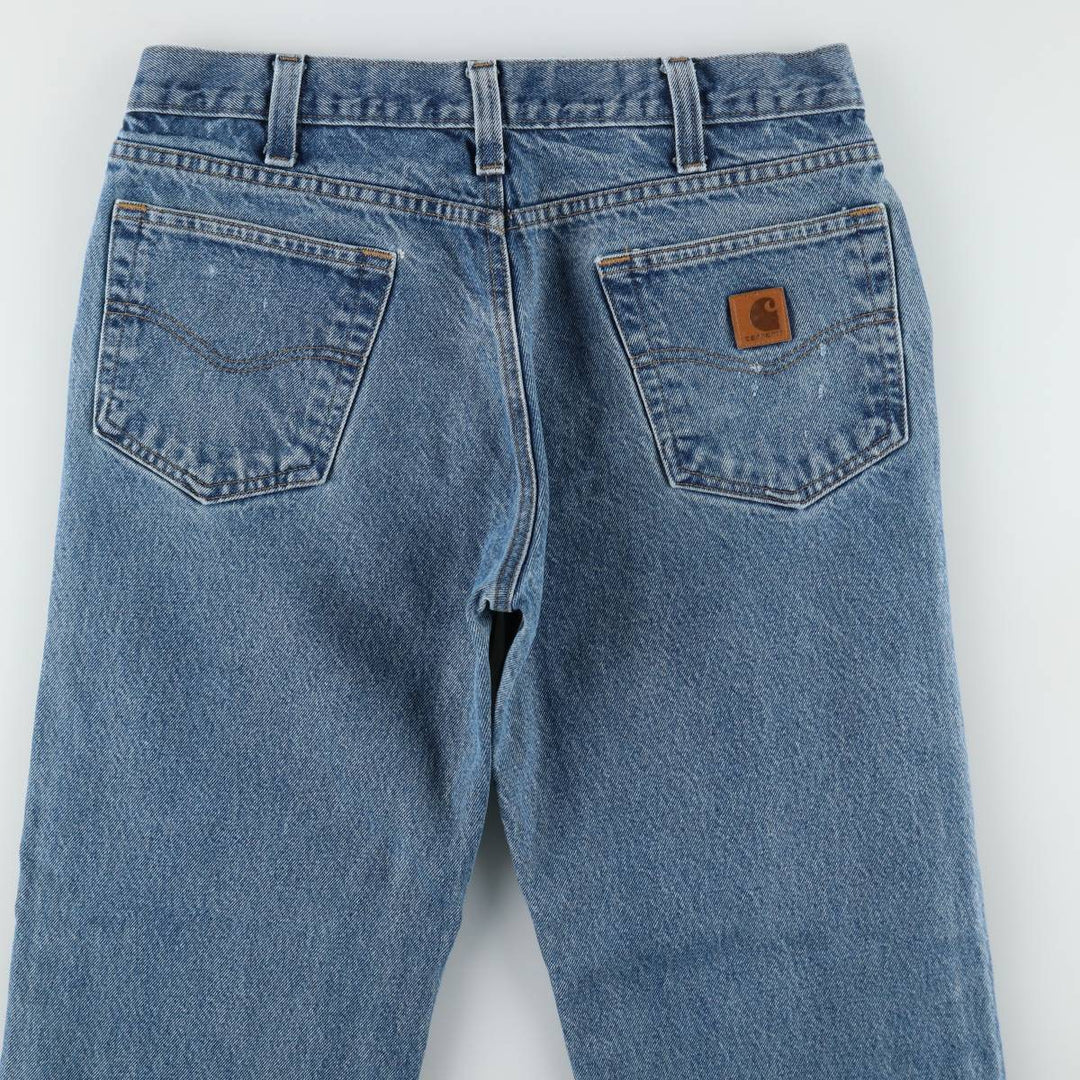 Carhartt Relaxed Fit Straight Denim Pants for Men, W34 equivalent cotton blue type Vintage Second Hand