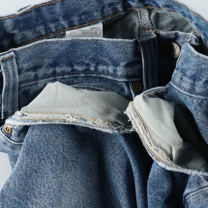 Carhartt Relaxed Fit Straight Denim Pants for Men, W34 equivalent cotton blue type Vintage Second Hand