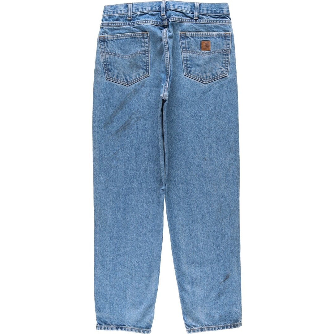 Carhartt Relaxed Fit Tapered Denim Pants for Men, W33 equivalent cotton blue type Vintage Second Hand