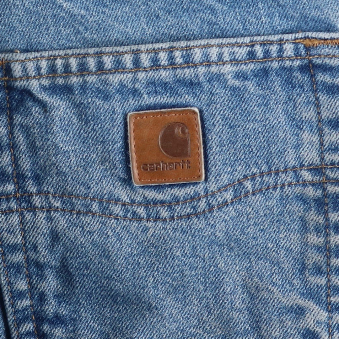 Carhartt Relaxed Fit Tapered Denim Pants for Men, W33 equivalent cotton blue type Vintage Second Hand
