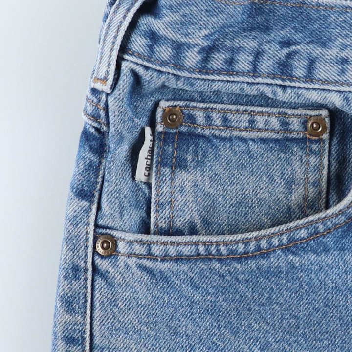 Carhartt Relaxed Fit Tapered Denim Pants for Men, W33 equivalent cotton blue type Vintage Second Hand