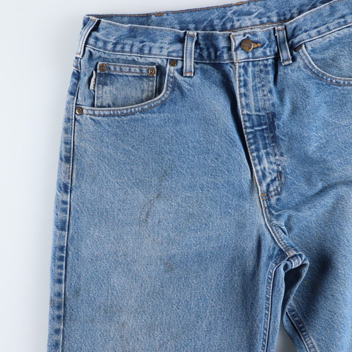 Carhartt Relaxed Fit Tapered Denim Pants for Men, W33 equivalent cotton blue type Vintage Second Hand