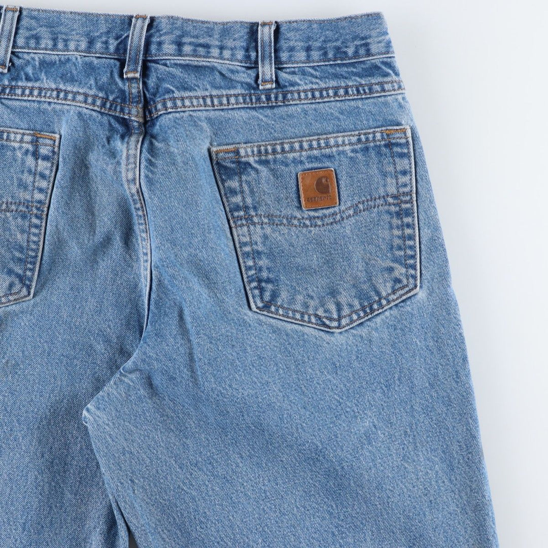 Carhartt Relaxed Fit Tapered Denim Pants for Men, W33 equivalent cotton blue type Vintage Second Hand