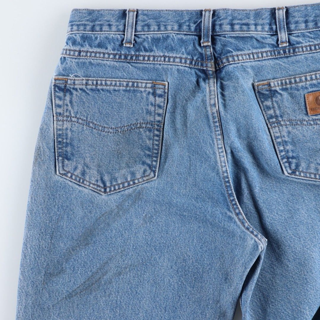 Carhartt Relaxed Fit Tapered Denim Pants for Men, W33 equivalent cotton blue type Vintage Second Hand