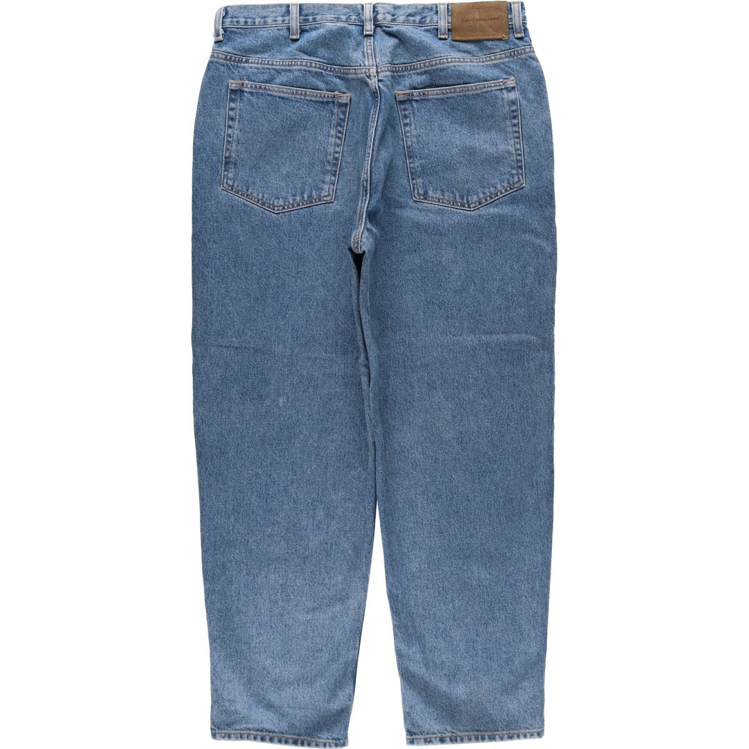 90s-00'S Calvin Klein Tapered Denim Pants, Men's Size W34 (approx.), Vintage cotton blue type Vintage Second Hand